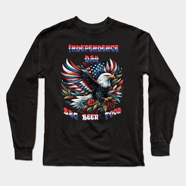 Majestic American Freedom Long Sleeve T-Shirt by coollooks